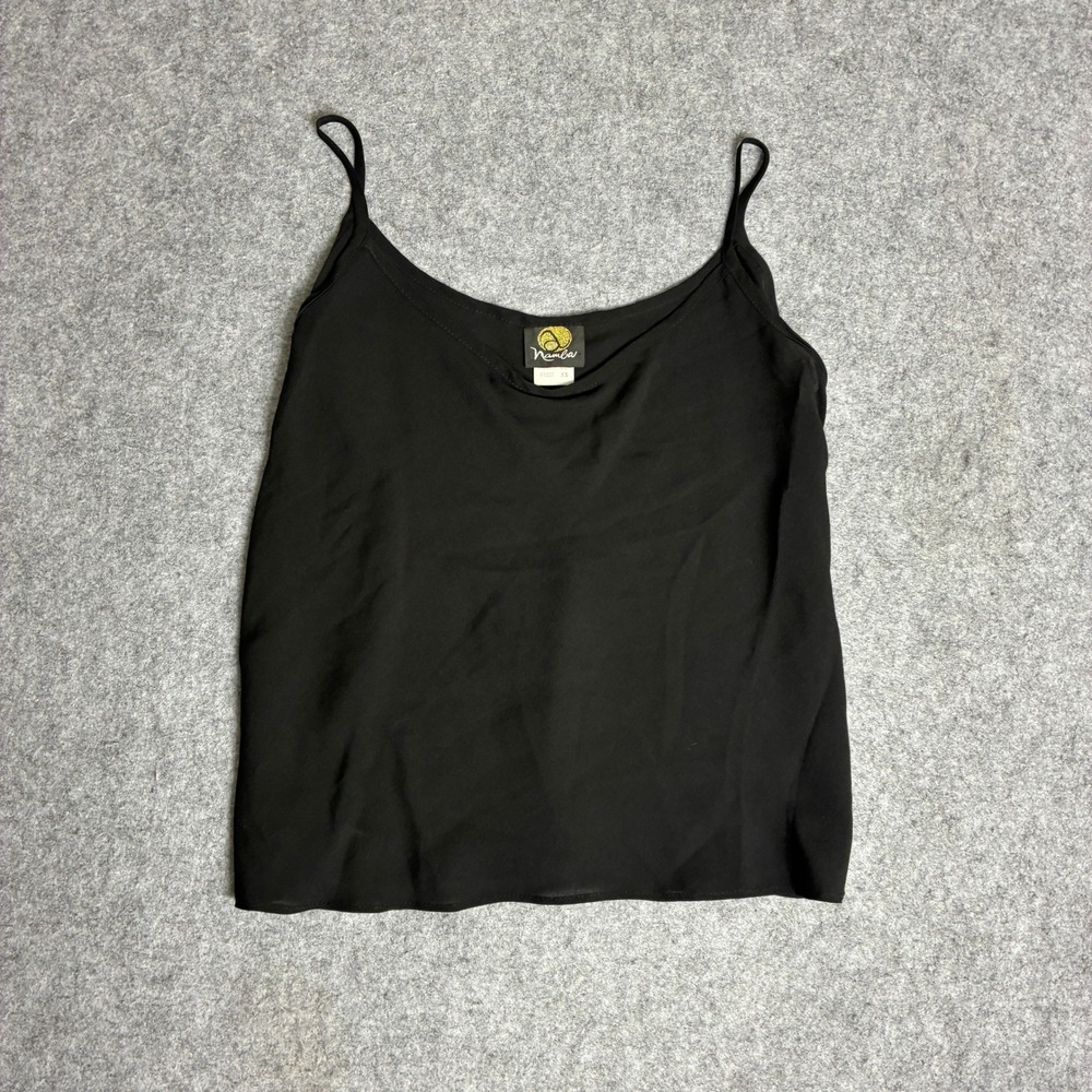 Vintage Anne Namba Womens Size XS Black 100% Silk Camisole Tank Top